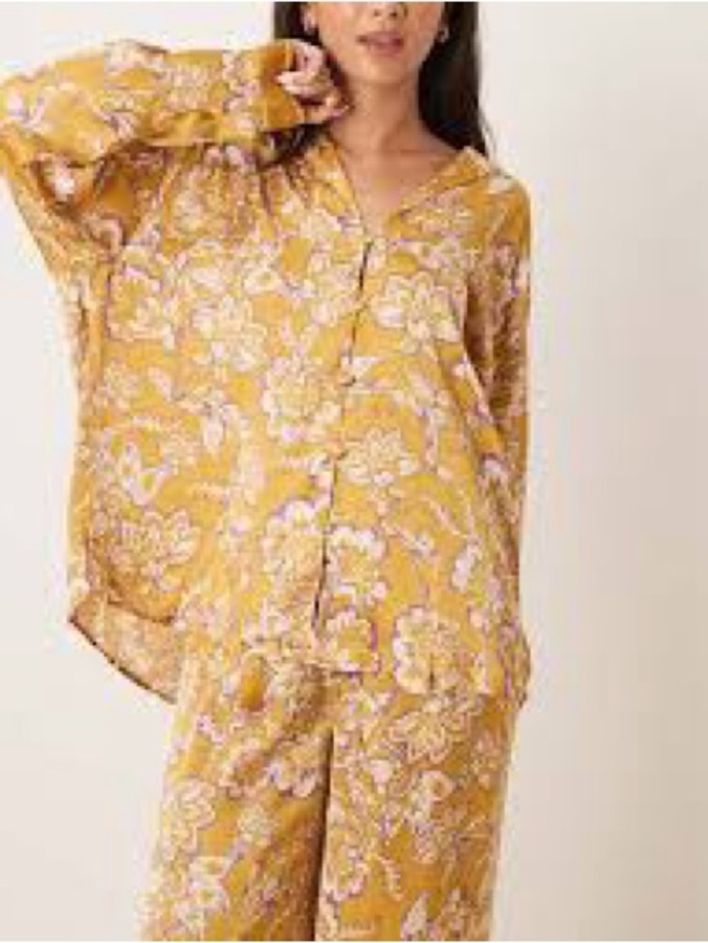 Free People Dreamy Days Pajama Top Large